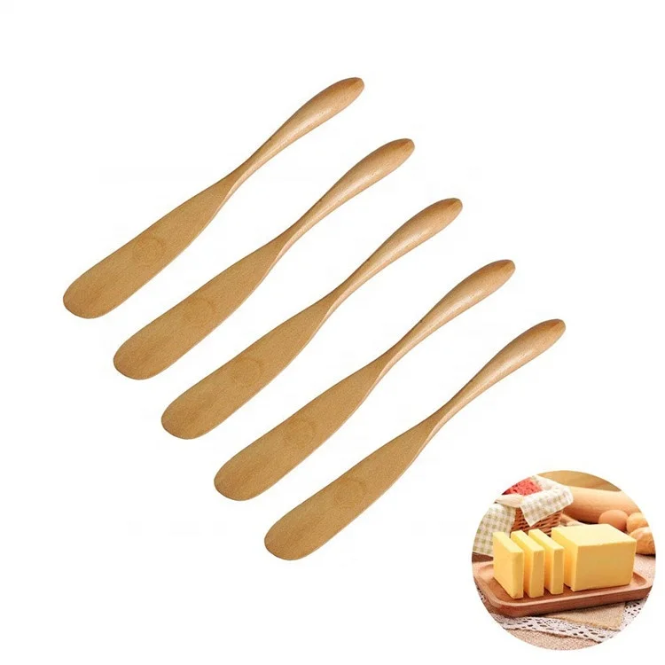 

Eco Friendly Handmade Wooden Butter Jelly Spreader Cheese Knife, Picture