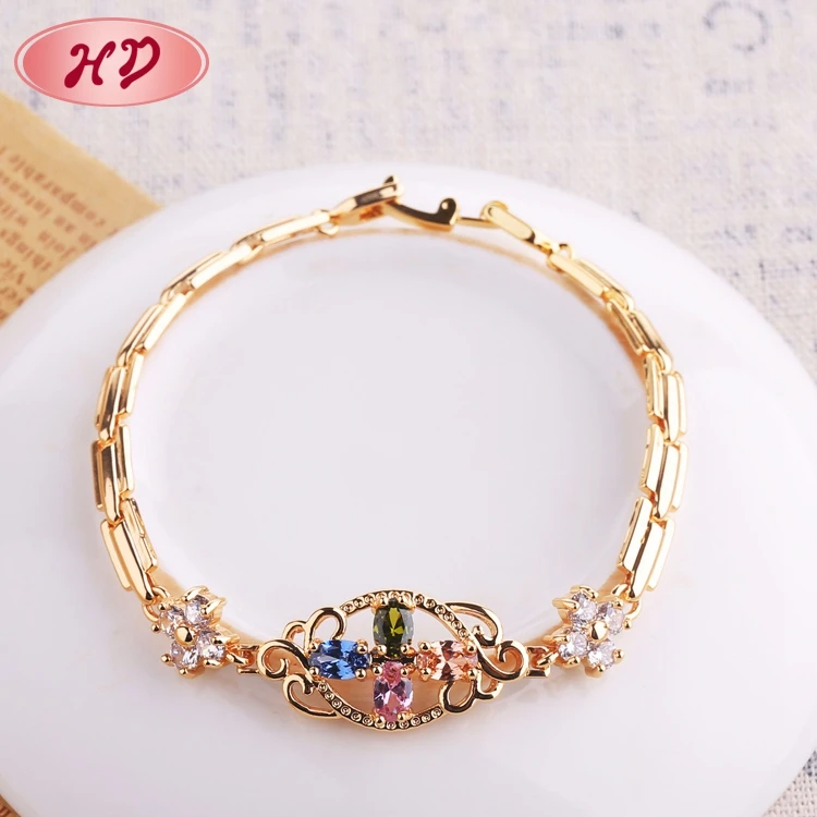 

Dubai Fashion Jewelry Supplier Jewelry 18K Gold Bracelet For Women