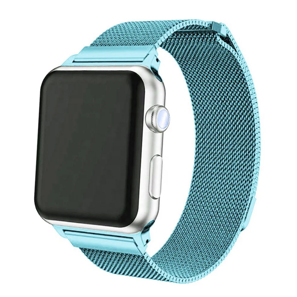 

IVANHOE For Apple Watch Band 42mm 38mm 44mm 40mm, Watch Bands Milanese Loop for iWatch Series 5 4 3 2 1, Multi-color optional or customized