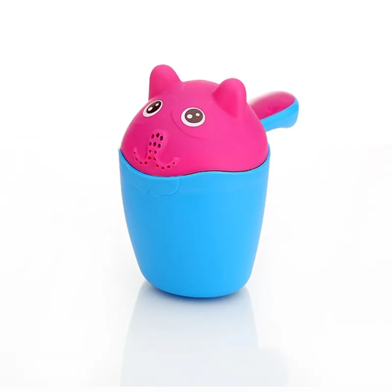 Plastic Baby Bath Cup Children Kids Shampoo Rinse Cup For Bathroom