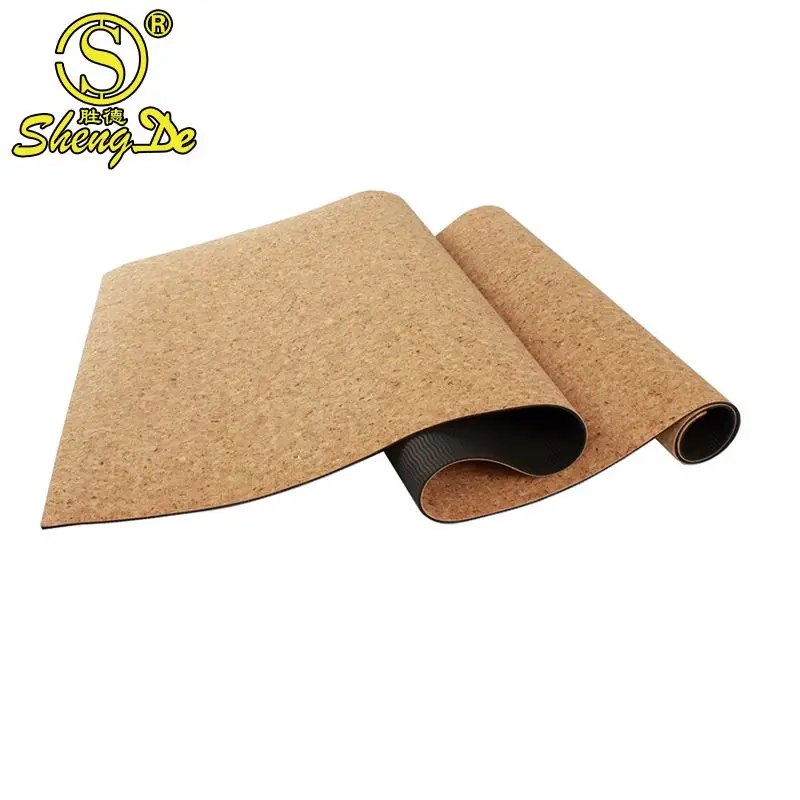 

Custom Logo Anti Bacterial Thick TPE Eco Friendly Cork Yoga Mat