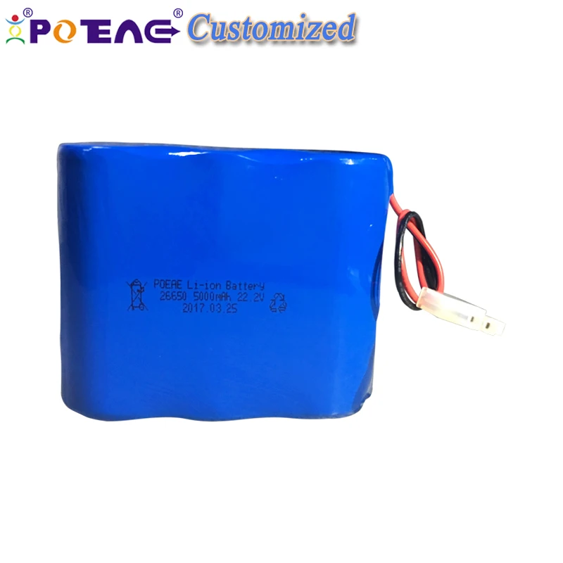 Great power 44.4V 6Ah lithium ion battery pack 12S2P electric