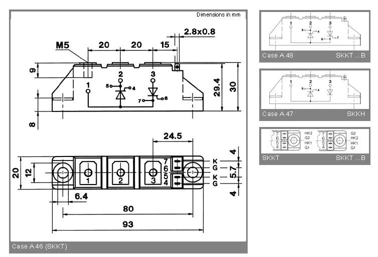 Semikron skkt 92 12e схема подключения