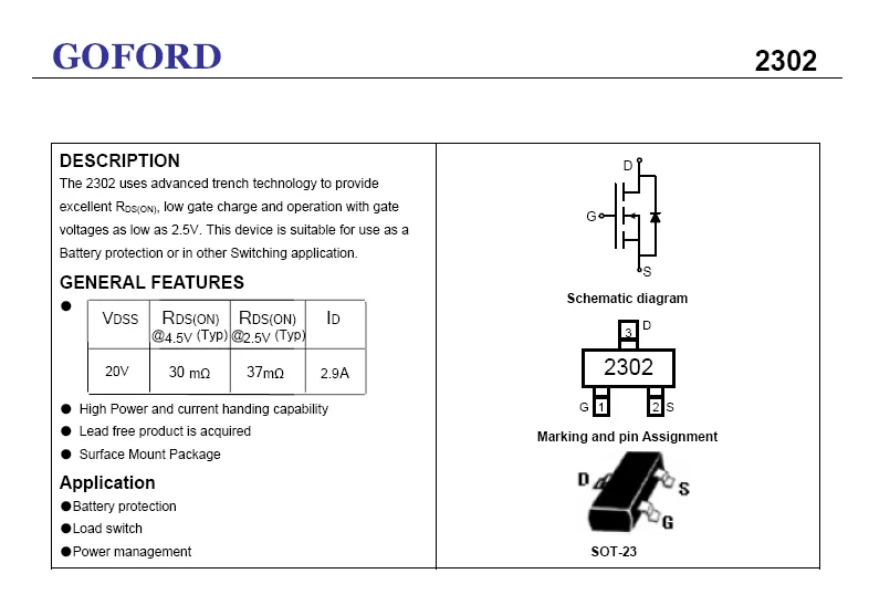 SI2302 MOSFET. Datasheet pdf. Equivalent - All Transistors Foto 19