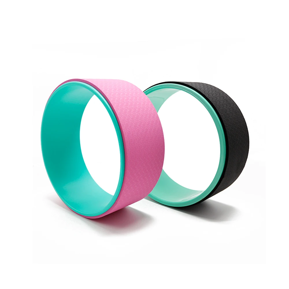 

Dropship 2021 Hot sale High Quality Yoga Wheel with workout, Yellow/pink/black/red/purple/blue/orange or customized