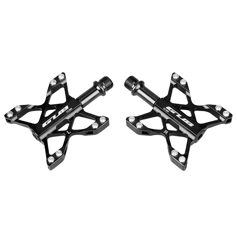 

GUB GC009 MTB Mountain Bike Pedals Alloy Bicycle Pedals, Black;red;titanium
