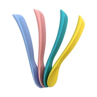 

BPA Free Heat Resistant Soft Silicone Baby Safety Feeding Spoon