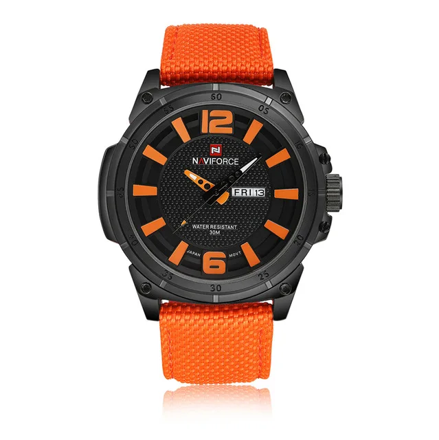 

Naviforce 9066 Mens Quartz Watch Luxurury Brand Auto Date Week Male Watchonline Relogio Masculino, As picture