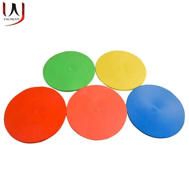 

factory wholesale durable anti skid 9 inches TPE spot markers for soccer football training drills agility flat disc marker cones, White/red/blue/green/yellow/orange