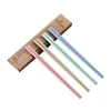 Factory wholesale logo custom bulk melamine print plastic chinese chopsticks