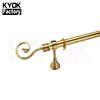 KYOK Beautiful Polish Brasscurtain Rod 32 Mm Plexiglasscorner Elbow For Curtain Rodscoffee Curtain Rod