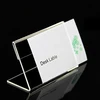 Transparent Horizontal Acrylic Label Display Holder Price Sign Tag Shop Stands 9cmx6cm