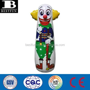 Factory Custom Inflatable Clown Toys Punching Bag Kids Bop Bags Toy For Factory Custom Inflatable Clown Toys Punching Bag Kids Bop Bags Toy For