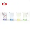 Reusable colored PS tooth cup drinking custom printed biodegradable clear hard plastic water cup