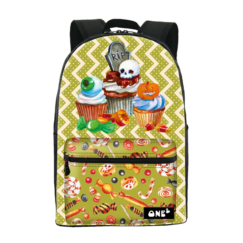 

ONE2 Design Halloween candy cake fashion school bag backpack for teenage girls, Customized