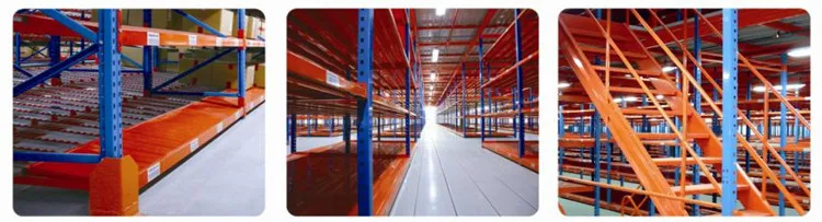 High Capacity Storage Flooring Safe Staircase Mezzanine Rack