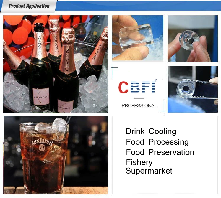 product-CBFI-20 tons Freon industrial tube ice machine for Drinks-img