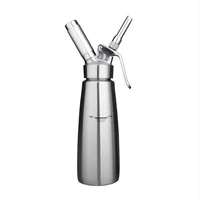 

1 pint stainless steel whipped cream dispenser