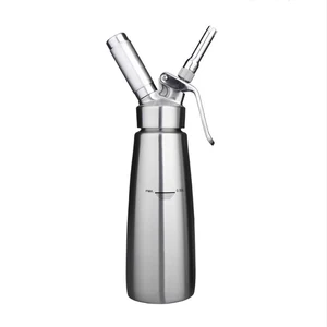 Image of 1 pint stainless steel whipped cream dispenser