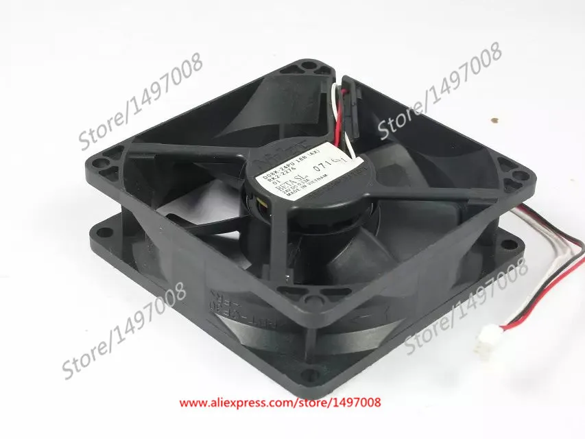 24 pu 8 cm 8025 24 v 0.11 A 80 80 25 mm double ball bearing cooling fan 2 line Original Nidec D08A