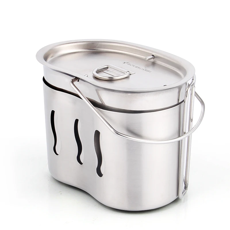 

Portable Titanium Wood Stove with Stainless Steel Cup Tray for Outdoor Camping Picnic Cookware