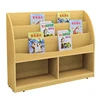 Factory Directly Sell wood bookshelves study room colors solid kids book shelf kindergarten cabinet With Long Service Life