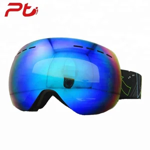 Custom Sports Double UV400 replaceable lens anti-fog magnetic Snow Goggles Men Women Winter Ski Skiing Glasses