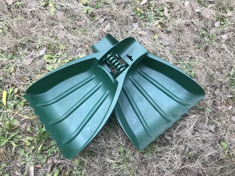 Garden Long Handle Leaf Scoop Plastic Rake Head Rake Hands Leaf Scoop