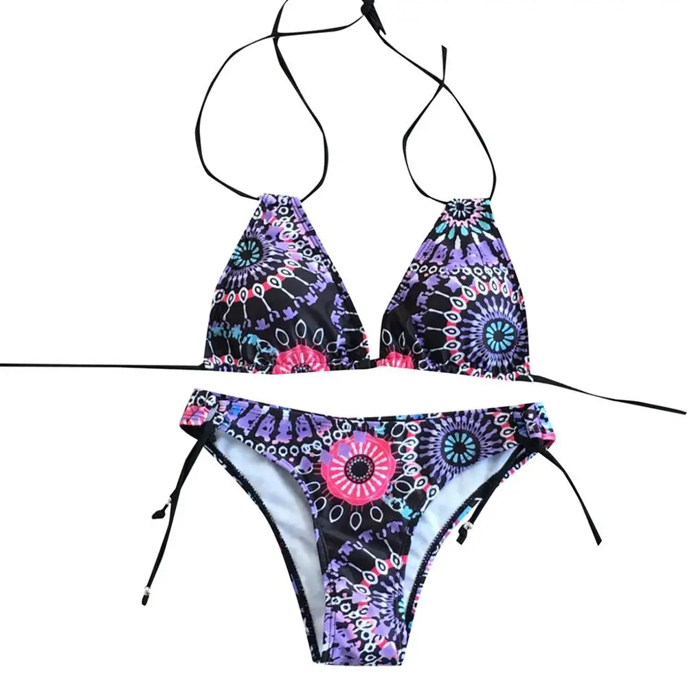 

2019 New Floral Push Up Padded Swim Suit Bikini Bathing Suit Women Swimwear Biquini, Multi-colored options