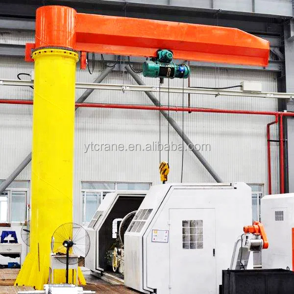 500kg to 10 ton fixed floor jib crane for materials lifting