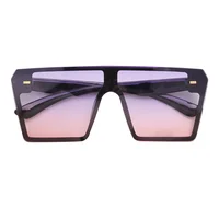 

Square Gradient ocean color Oversize Sunglasses Women Fashion Us Big Frame Sun glasses