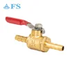 USA eco-friendly no lead copper forged 1/2" H*H red short handle mini cock brass gas ball valve