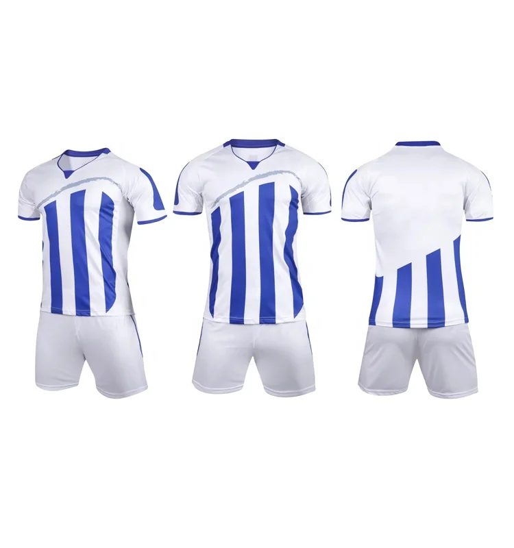 

Cheap Price Soccer Kits White Football Uniforms, Red color