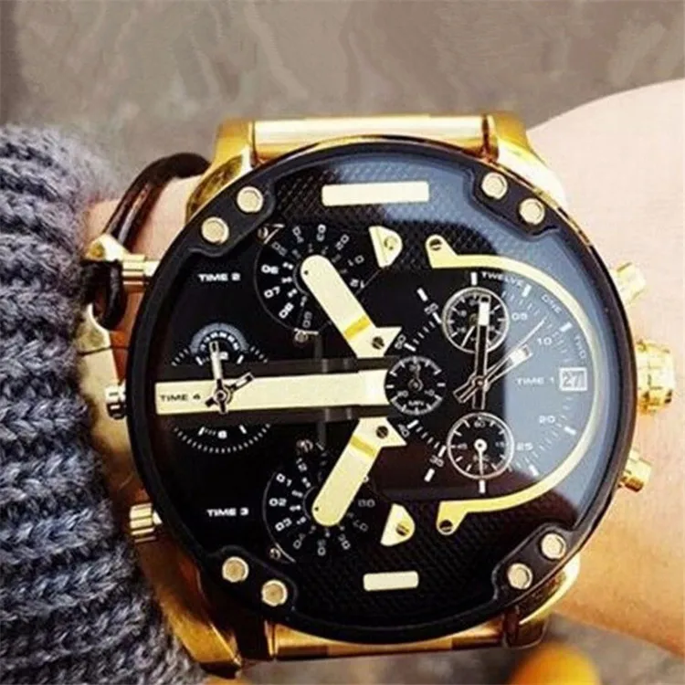 

2019 Customs Wholesales DZ73 watch man clock leather OEM luxury bracelet watches men Factory price fashion watch, 12pcs