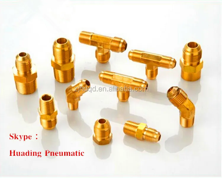 Brass Sae 45 Degree Flare Fitting,90 Degree Flare Elbow,Male 1/4 Npt 5/818unf Flare Copper