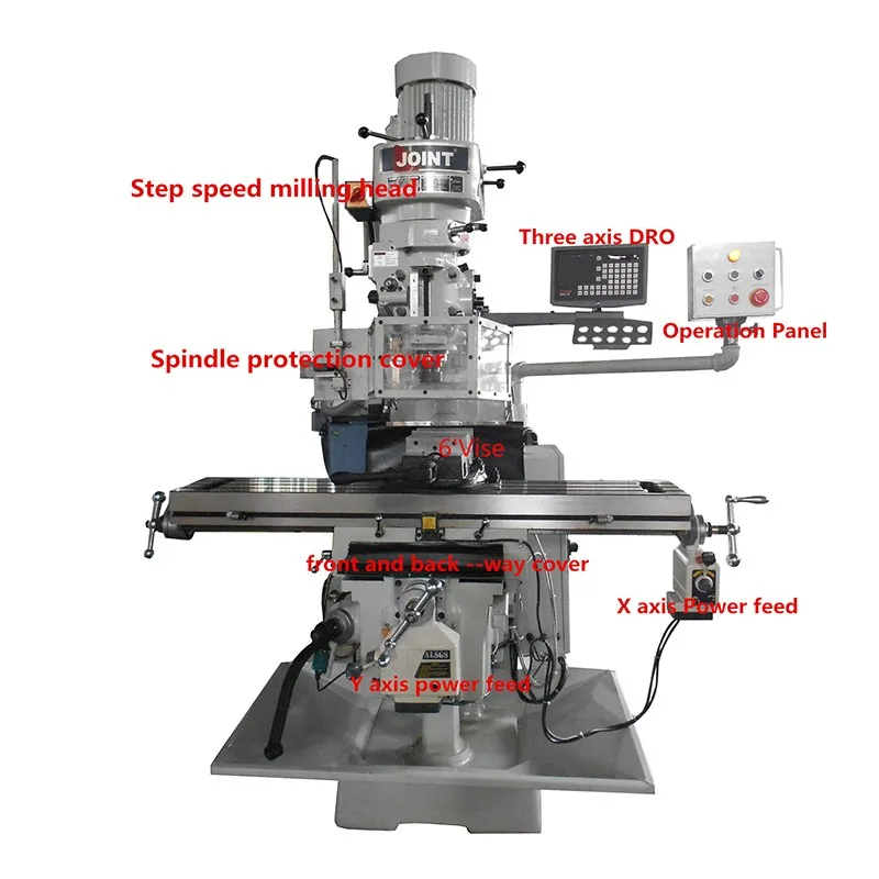 5hp Power Specification Milling Machine With Universal Dividing Head