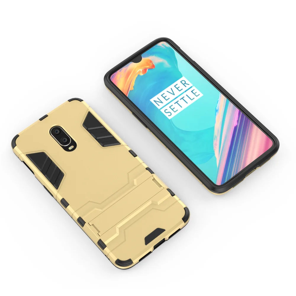 

Latest High Quality Iron Bear shockproof kickstand slim armor Luxury case for Oneplus 6T ,smart phone cases for Oneplus 6T cover