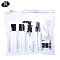 

Amazon 8pcs PET lotion spray travel cosmetic bottle set kit for personal care