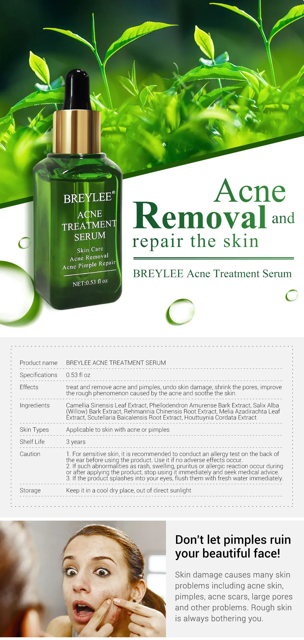 breylee acne treatment serum side effects