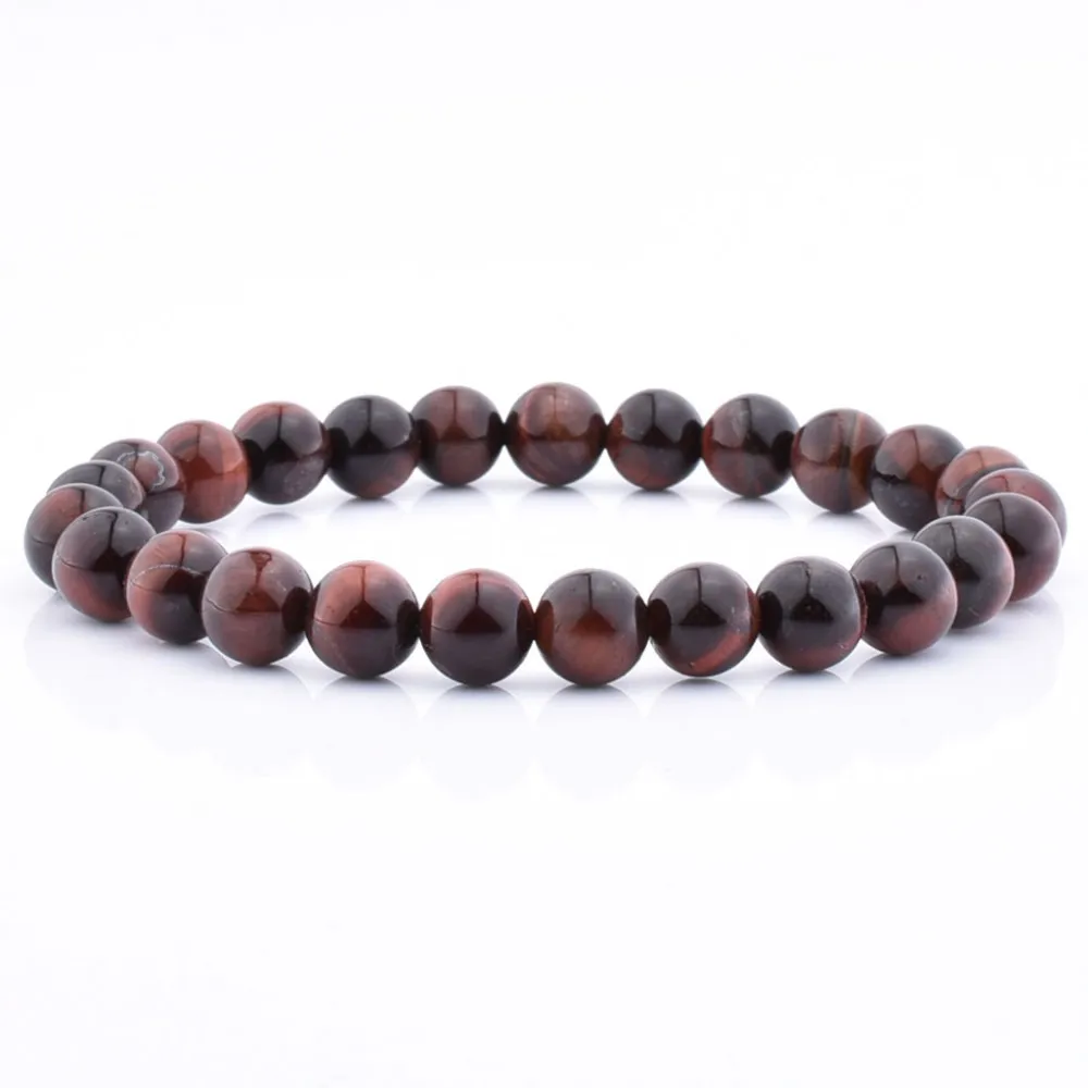 

Natural Red Tiger Eye Jewelry Beads Adjustable Stretch Bracelet Wholesale