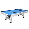Aluminium material 8ft silver outdoor pool table for sale