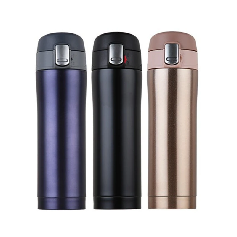 

WeVi 350ML 450ML Heat Preservation Vacuum Insulated Business Double Wall Water Bottle 304 SS Water Flask, Gold,black or customized
