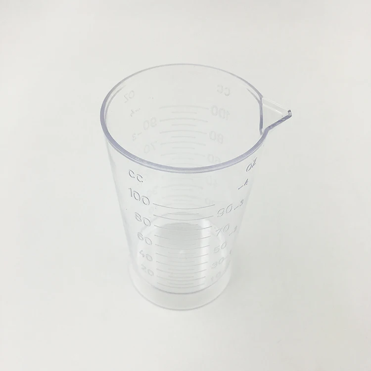 Clear Peroxide 100ml Plastic Measuring Cup For Hair Dye And Tint For