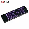 Free delivery MX3 backlit colorful air mouse 2.4Gwireless mini keyboard smart remote control