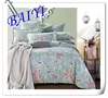 Changyi various flower patterns competitive price woven microfiber bedsheet