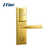 Gold Plated Intelligent Smart Door Locks Keyless Electronic Room Locks for Office and Apartment