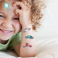 

Cartoon Kid's Tattoo Waterproof Temporary Tattoos Sticker With Cool Car Pattern Tattoo Design For Boys