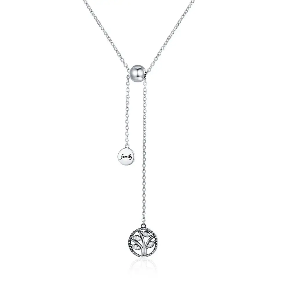 

Adjustable Y Shape Chain 925 Sterling Silver Tree Lariat Necklace