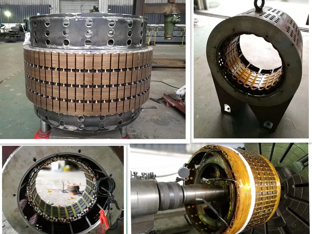 700kw 1mw 2 Mw Brushless Exciter Water Turbine Synchronous Alternator