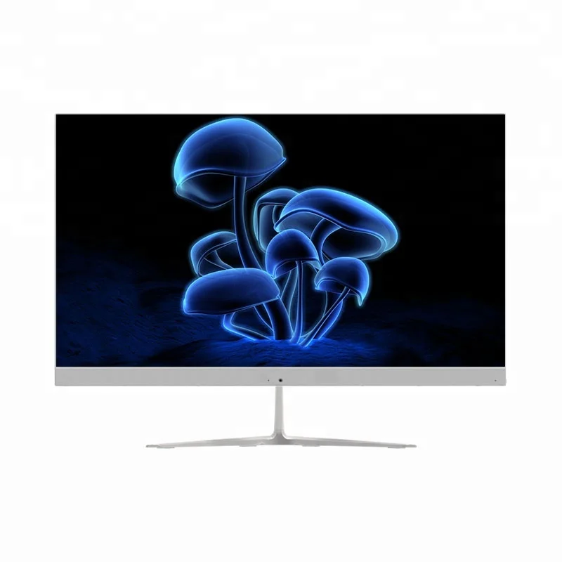 

New aio pc 23.8inch Slim Bezel LED desktop all in one pc, White